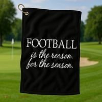 Football Is The Reason For The Season Golf Towel thumb 1