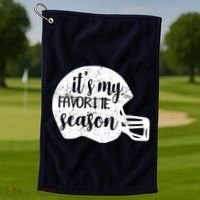 Football It's My favorite Season Golf Towel thumb 1