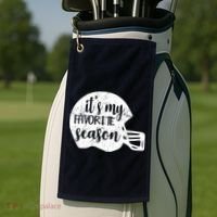 Football It's My favorite Season Golf Towel thumb 2