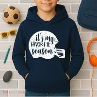 Football It's My favorite Season Kids Hoodie thumb 2