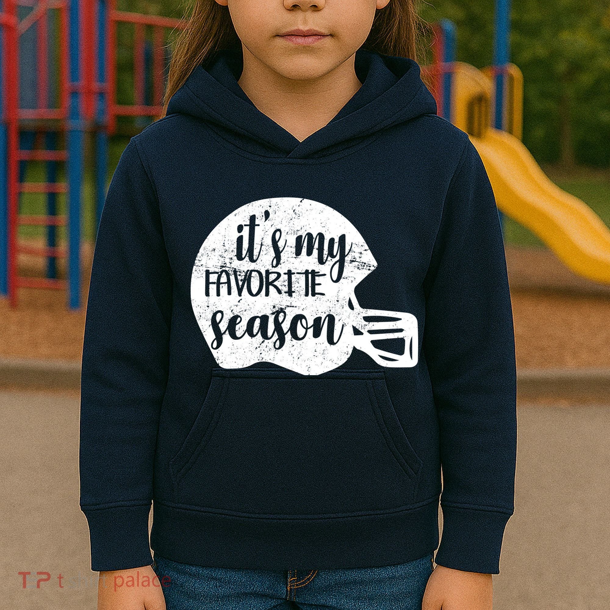 Football It's My favorite Season Kids Hoodie