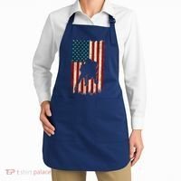 Football Lineman American Flag Sports Fan Apron thumb 2