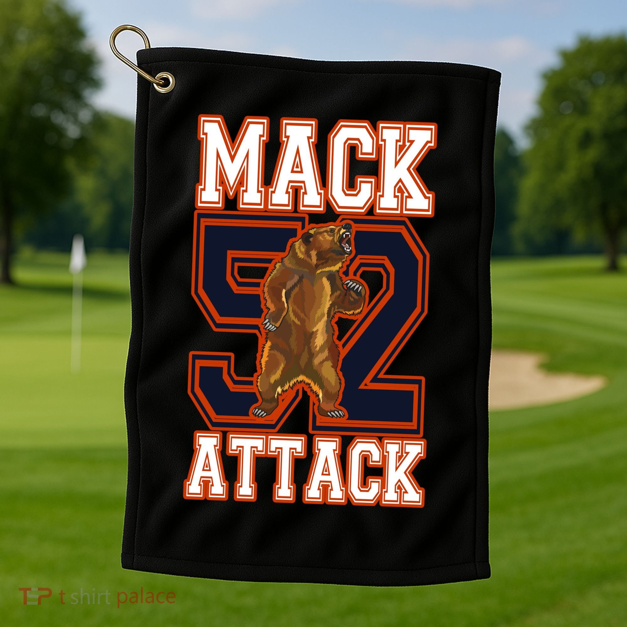 Football Mack Attack 52 Golf Towel