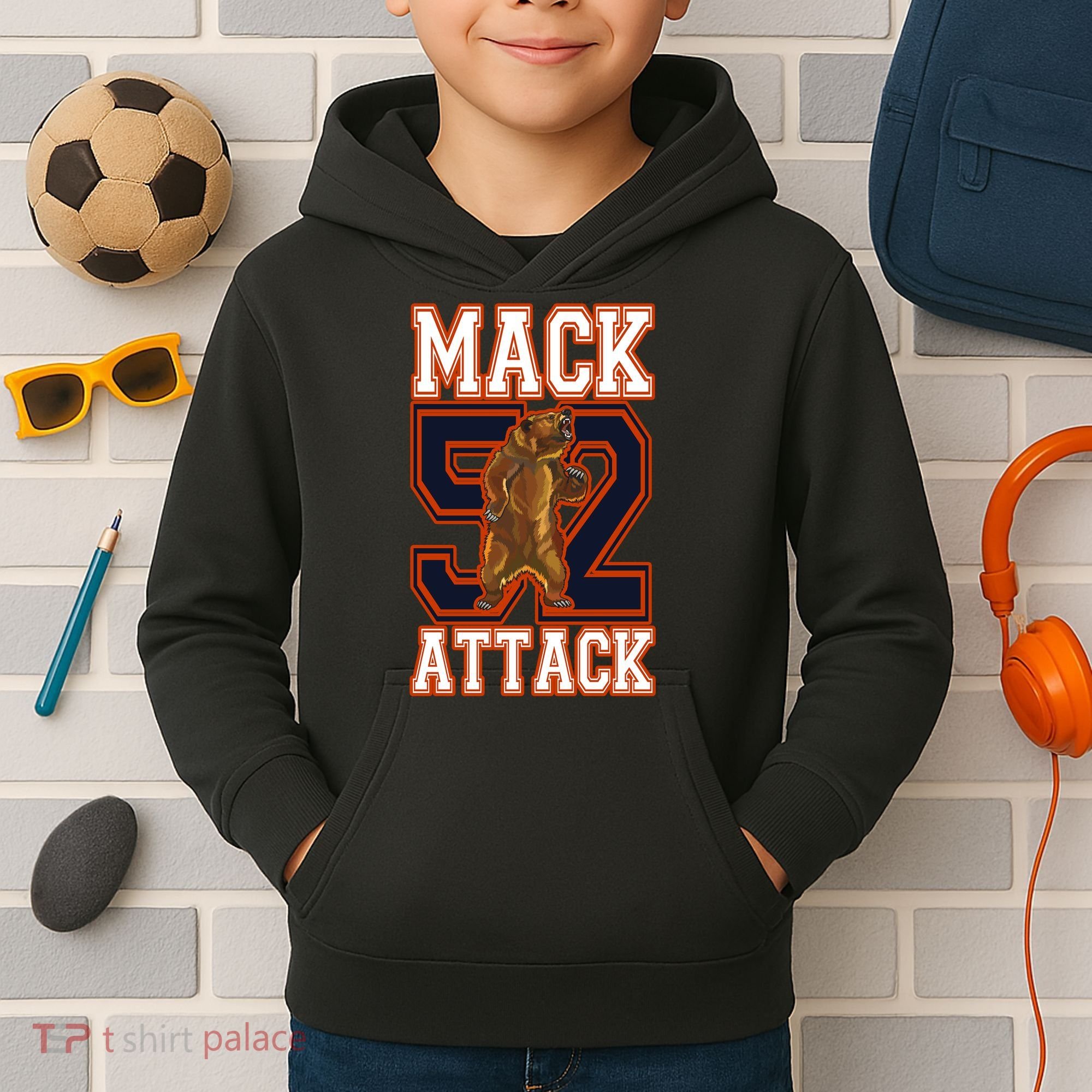 Football Mack Attack 52 Kids Hoodie