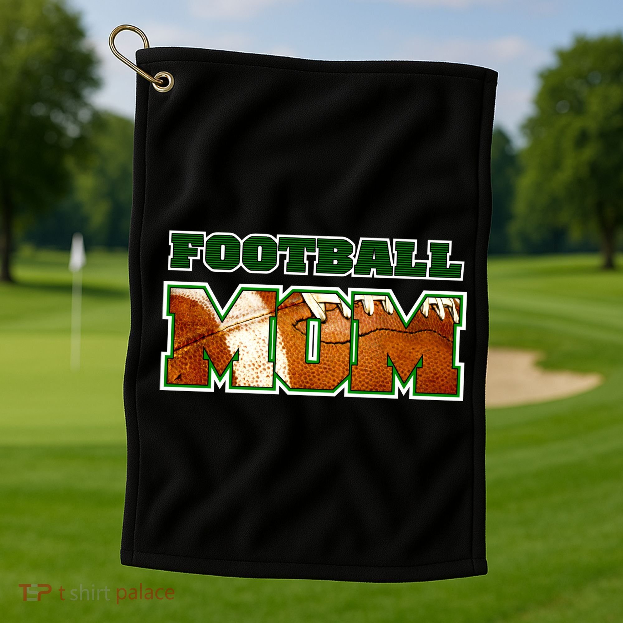 Football Mom Golf Towel