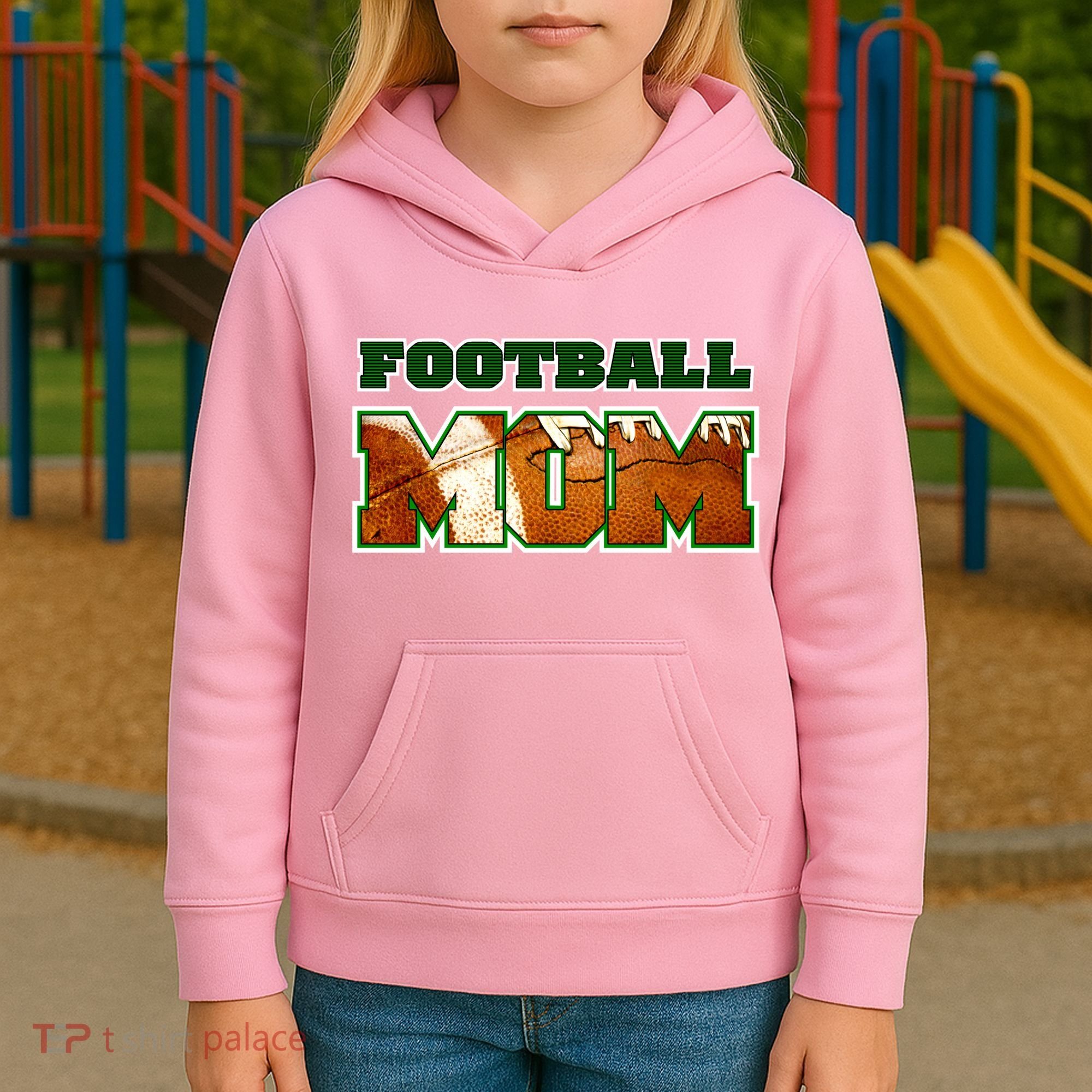 Football Mom Kids Hoodie