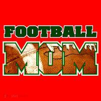 Football Mom Santa Hat thumb 1