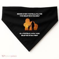 Football Mom Behind The Scenes USA-Made Doggie Bandana thumb 0
