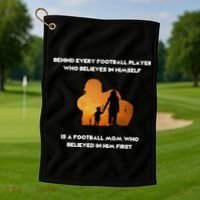 Football Mom Behind The Scenes Golf Towel thumb 1