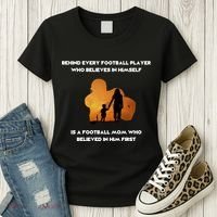 Football Mom Behind The Scenes Women's T-Shirt thumb 3
