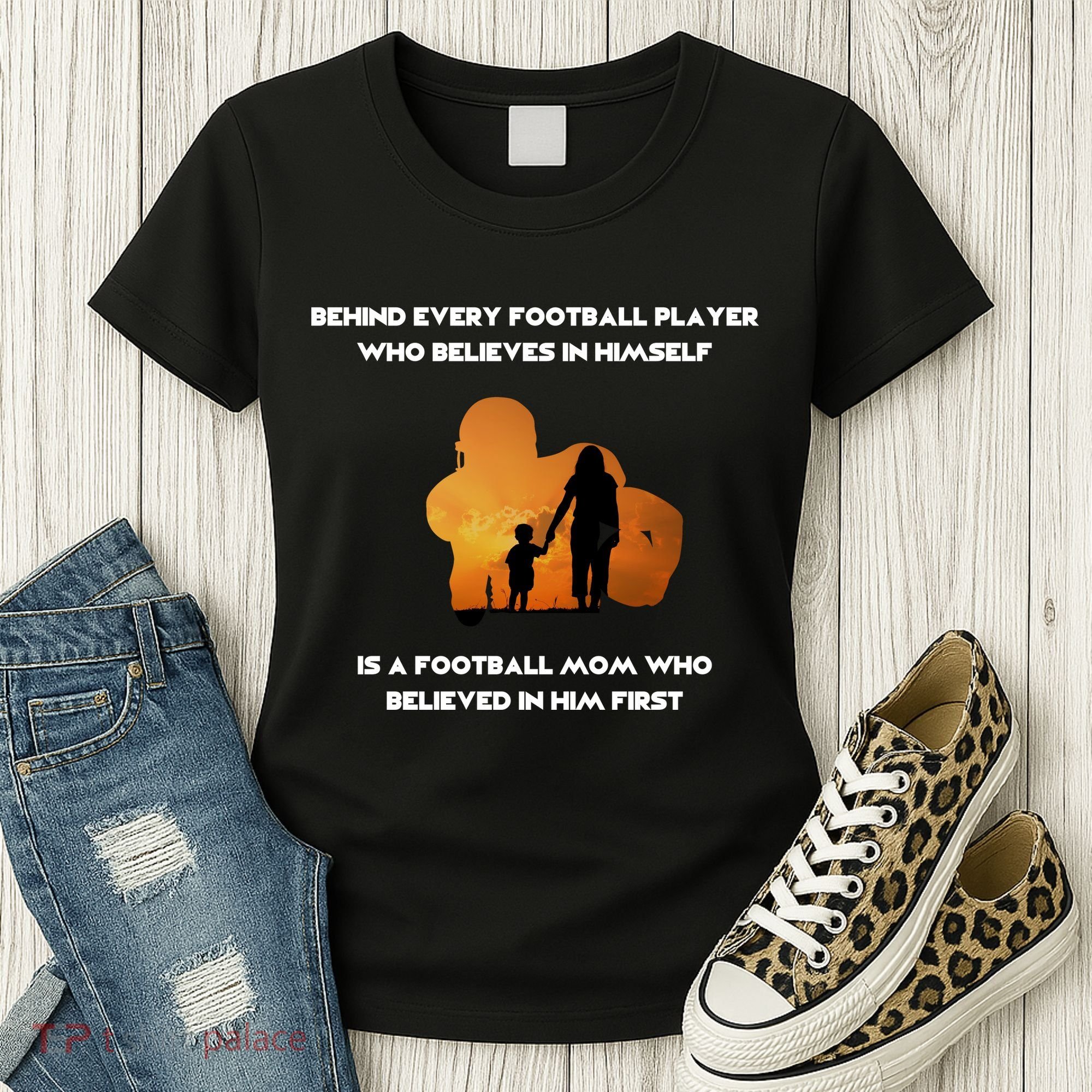 Football Mom Behind The Scenes Women's T-Shirt