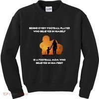 Football Mom Behind The Scenes Kids Sweatshirt thumb 0