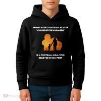 Football Mom Behind The Scenes Kids Hoodie thumb 4