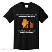 Football Mom Behind The Scenes Kids T-Shirt thumb 0