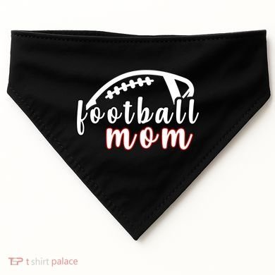 Football Mom Fan USA-Made Doggie Bandana