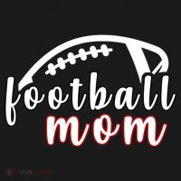Football Mom Fan Button thumb 1