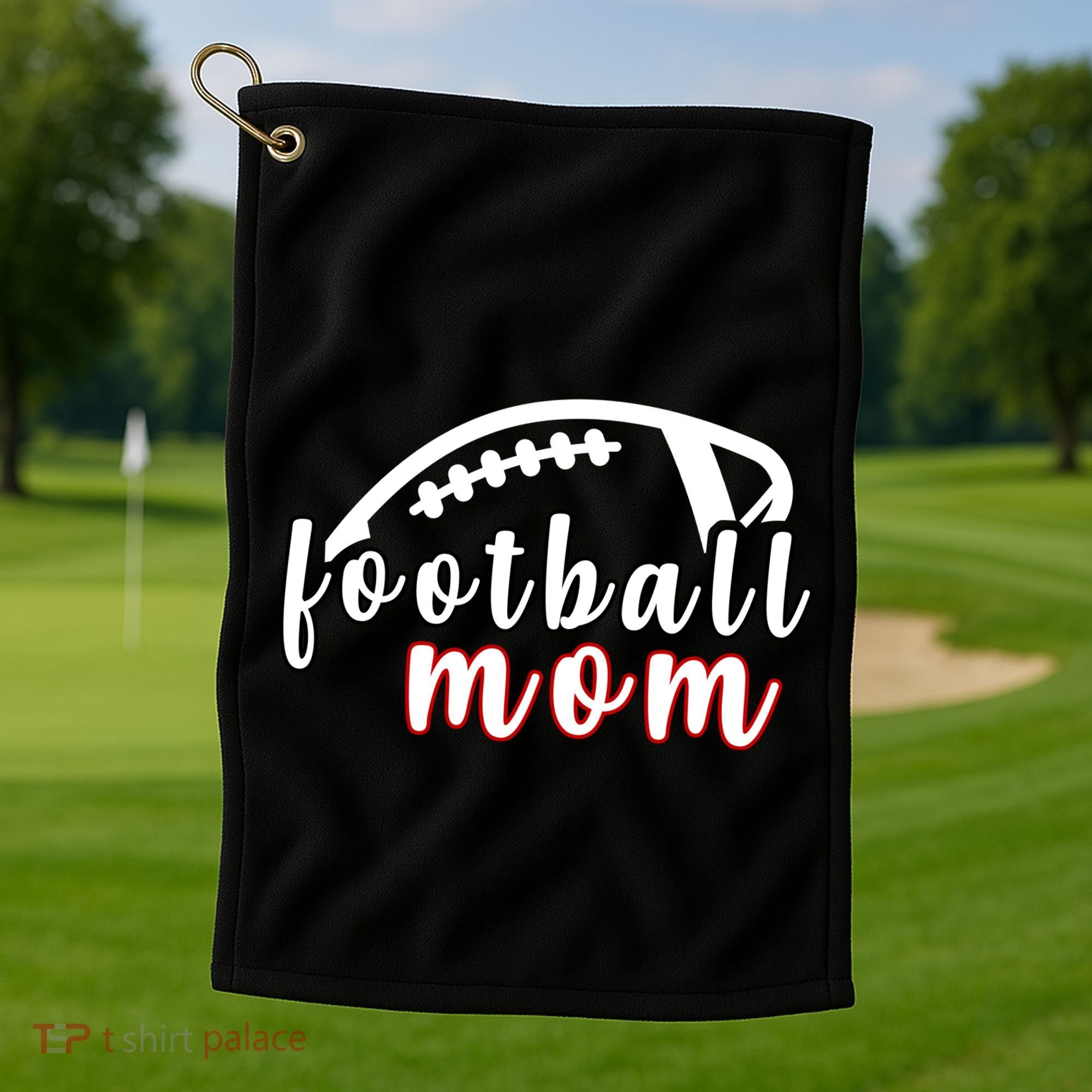 Football Mom Fan Golf Towel