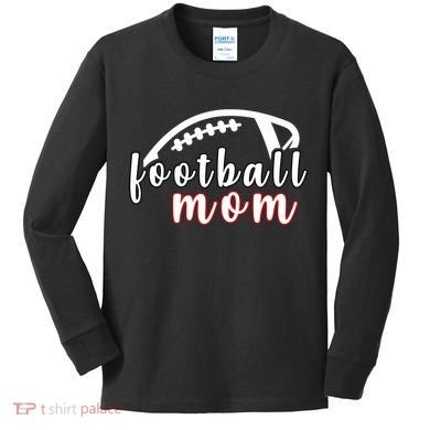 Football Mom Fan Kids Long Sleeve Shirt
