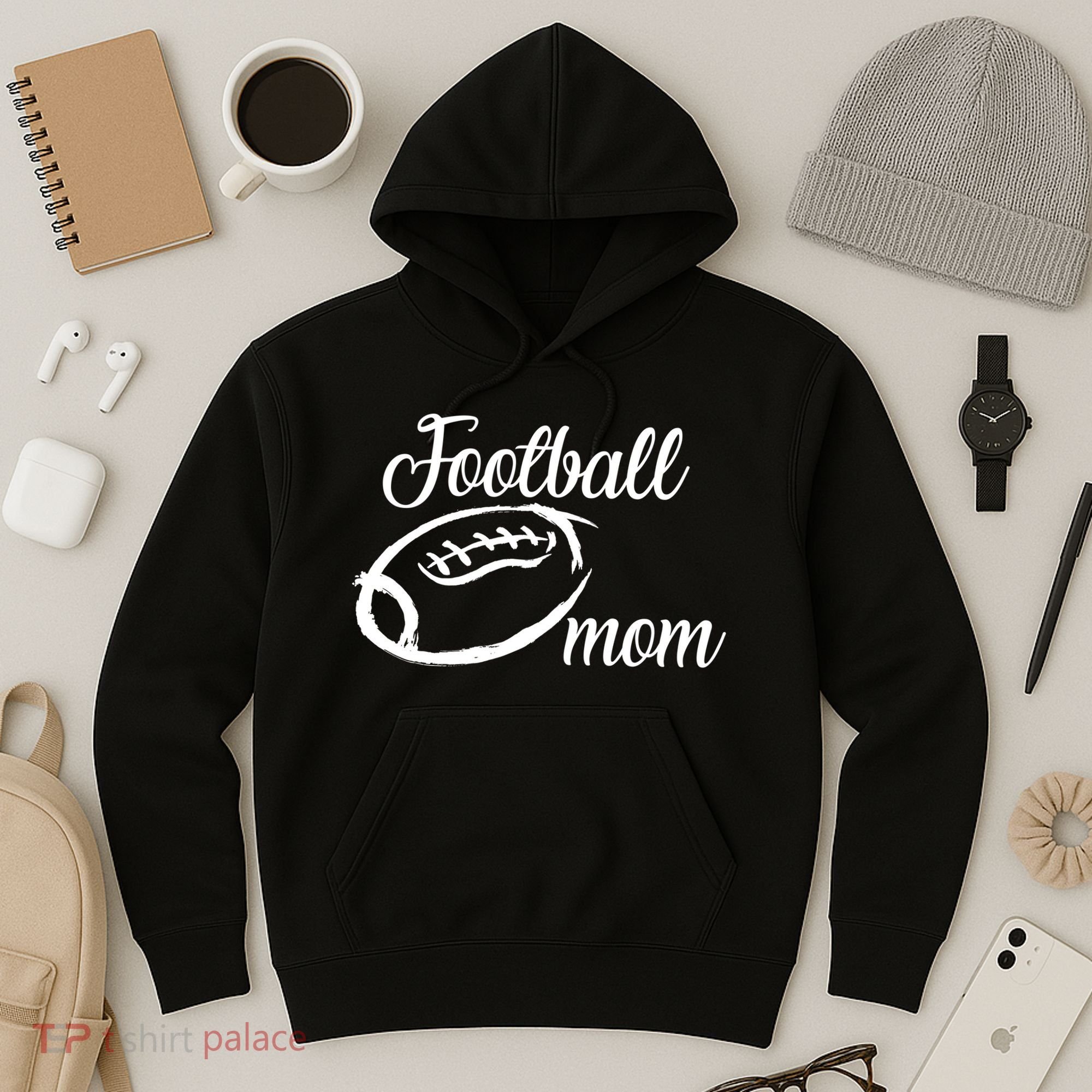 Football Mom Logo Hoodie