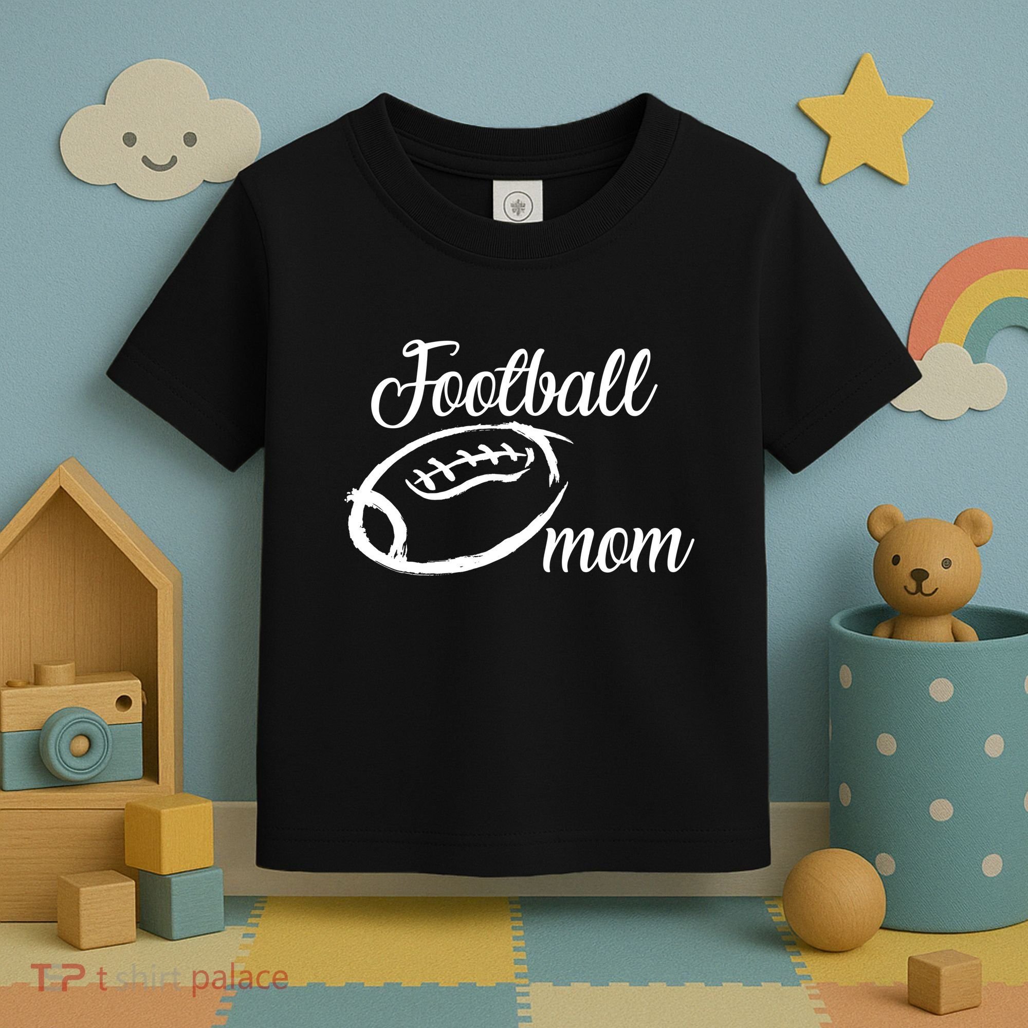 Football Mom Logo Toddler T-Shirt