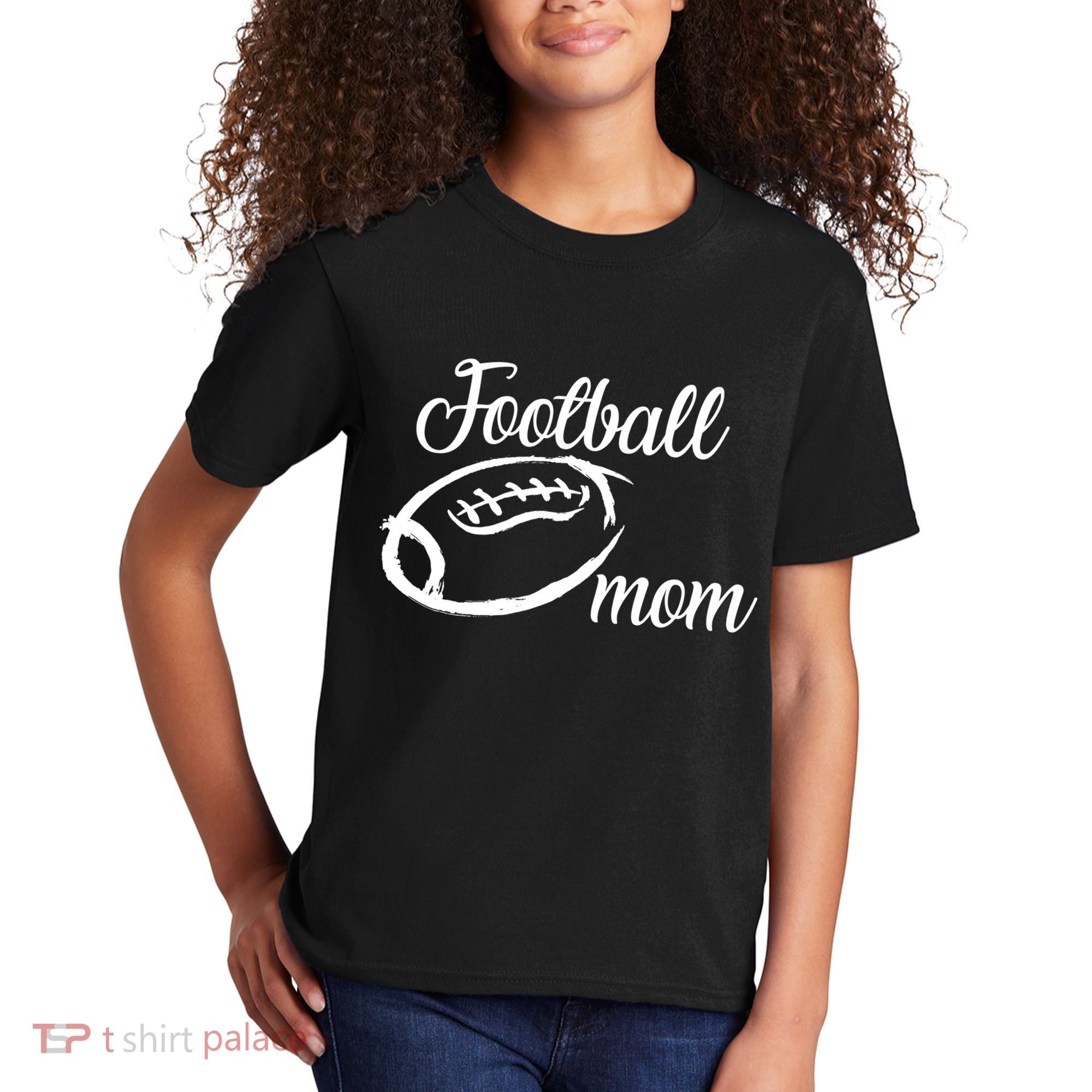 Football Mom Logo Kids T-Shirt
