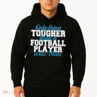 Football Player Tough Mom Hoodie thumb 2