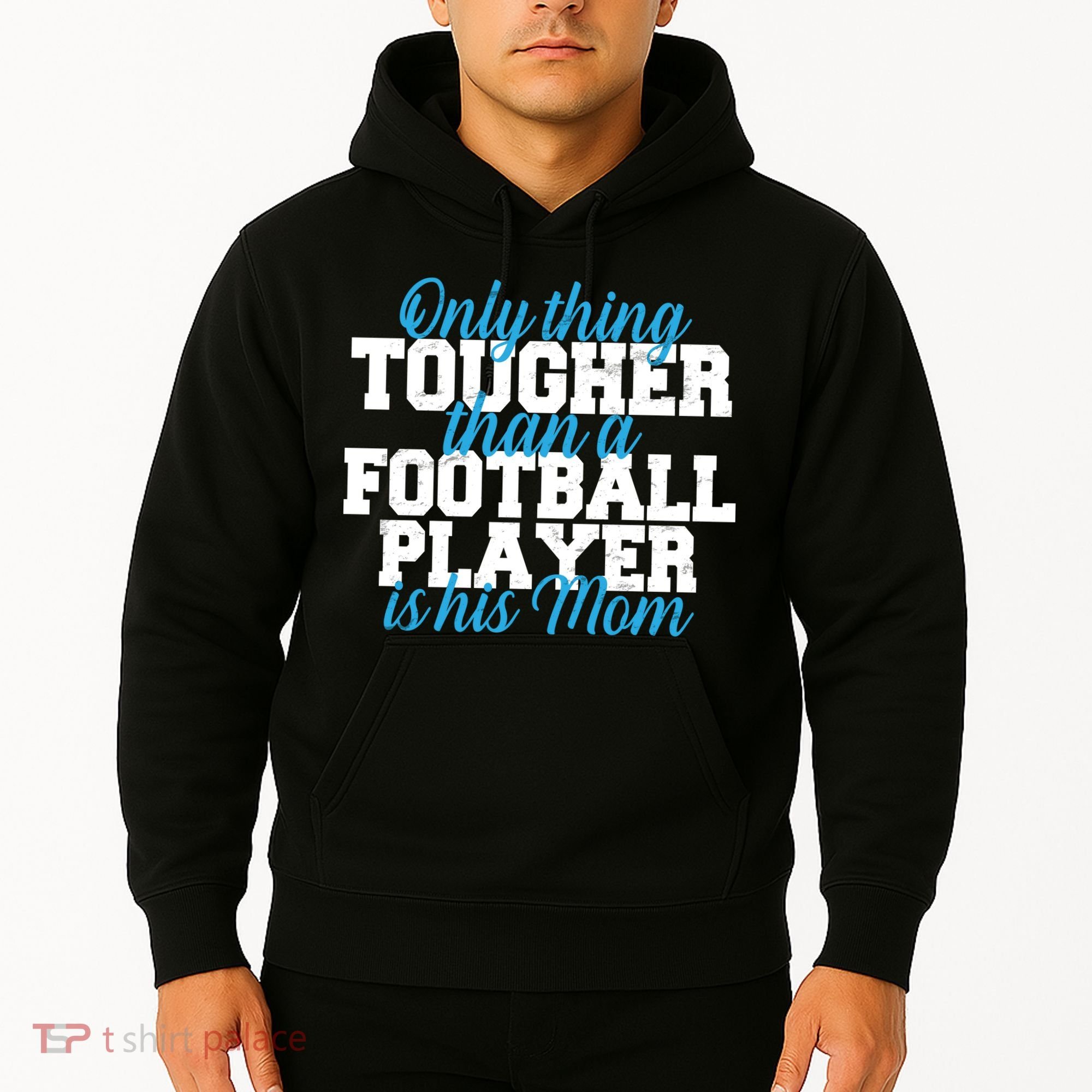 Football Player Tough Mom Hoodie