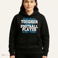 Football Player Tough Mom Hoodie thumb 5