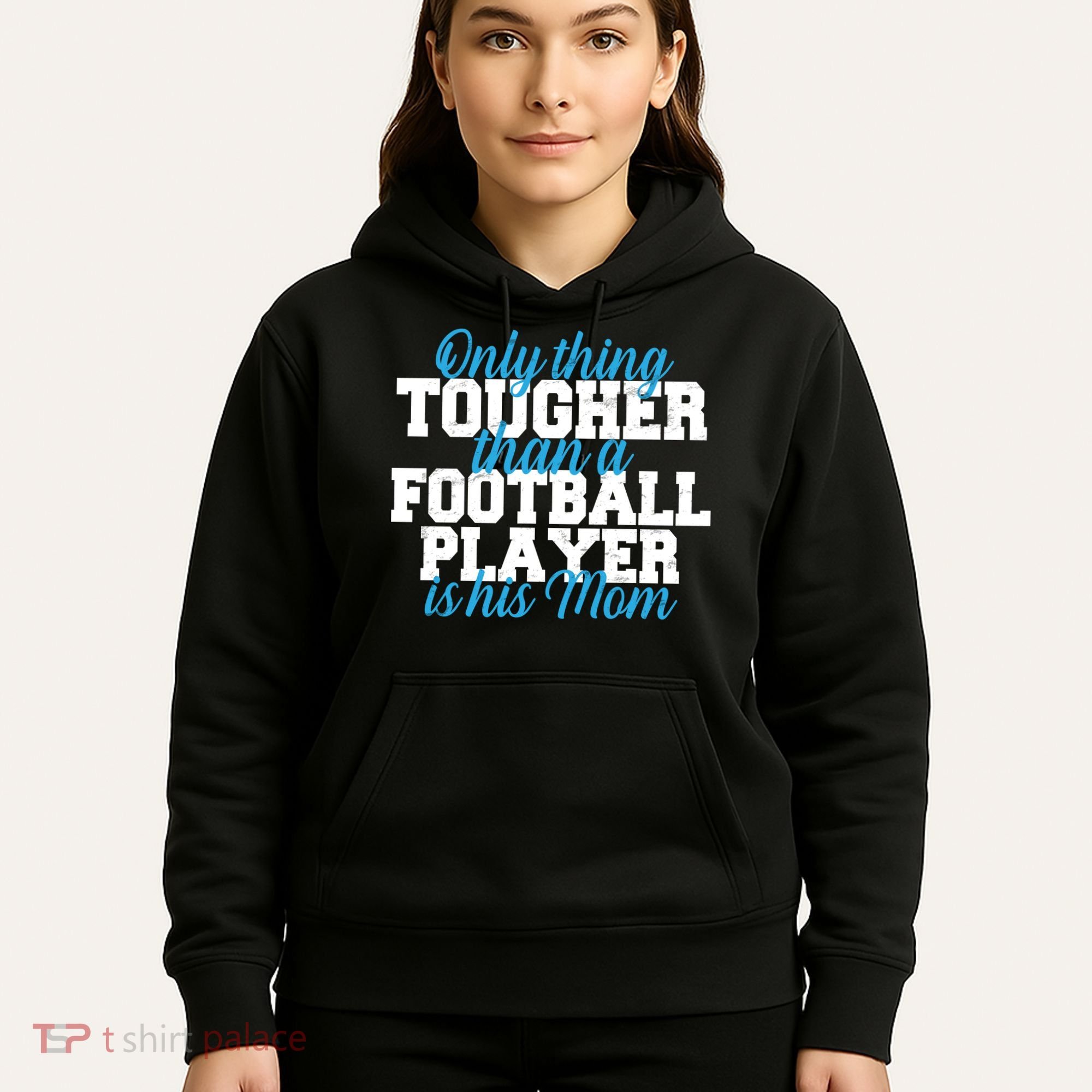 Football Player Tough Mom Hoodie