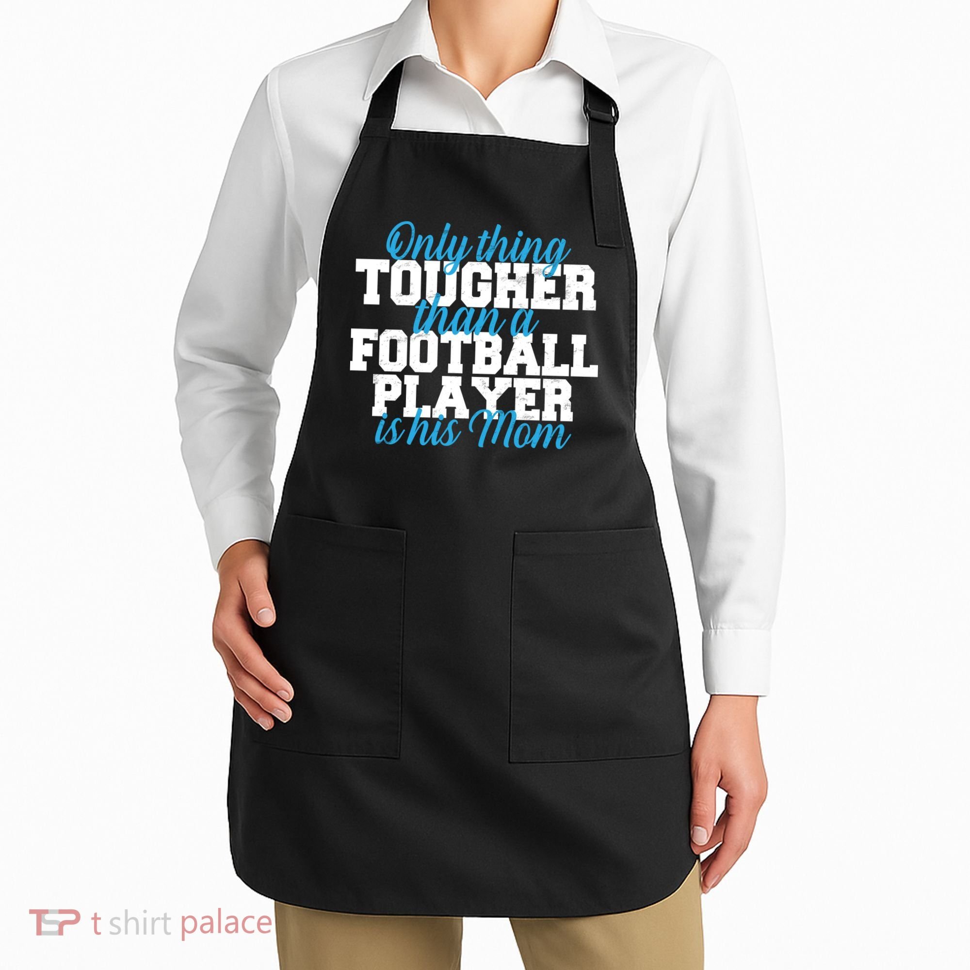 Football Player Tough Mom Apron