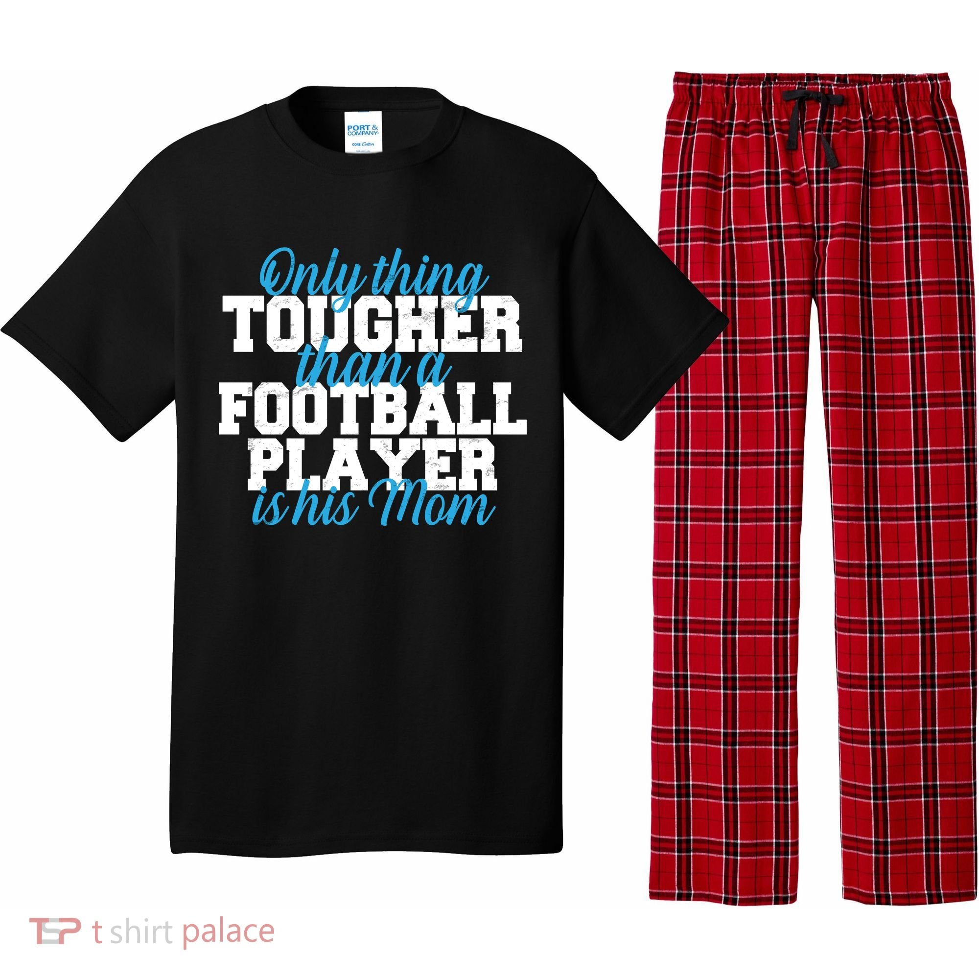Football Player Tough Mom Pajama Set