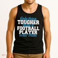 Football Player Tough Mom Tank Top thumb 3