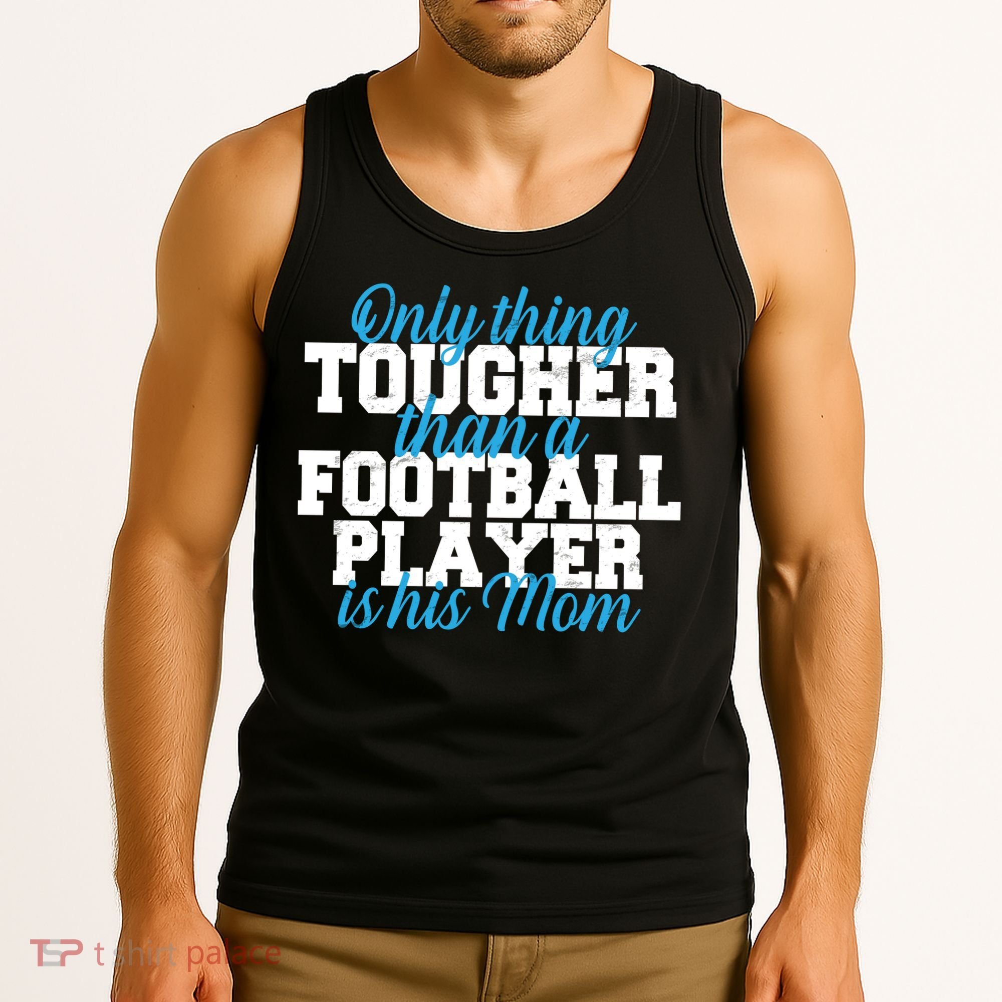 Football Player Tough Mom Tank Top