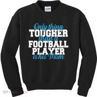 Football Player Tough Mom Kids Sweatshirt thumb 0