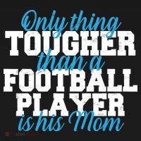Football Player Tough Mom Kids Long Sleeve Shirt thumb 2