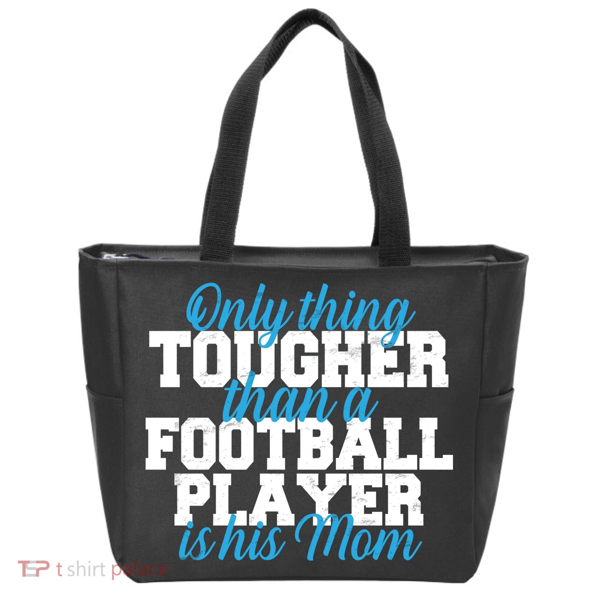 Football Player Tough Mom Tote Bag