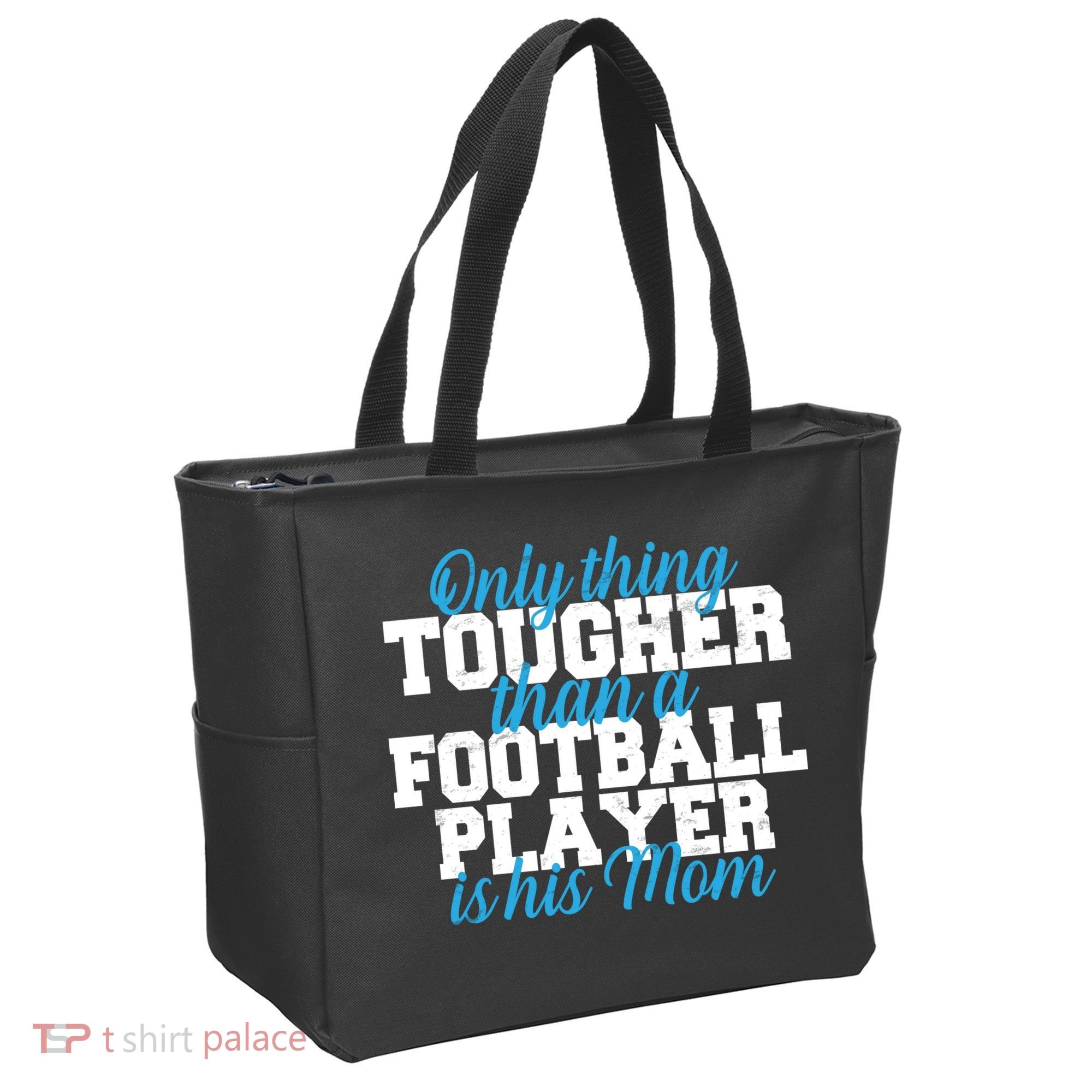 Football Player Tough Mom Tote Bag