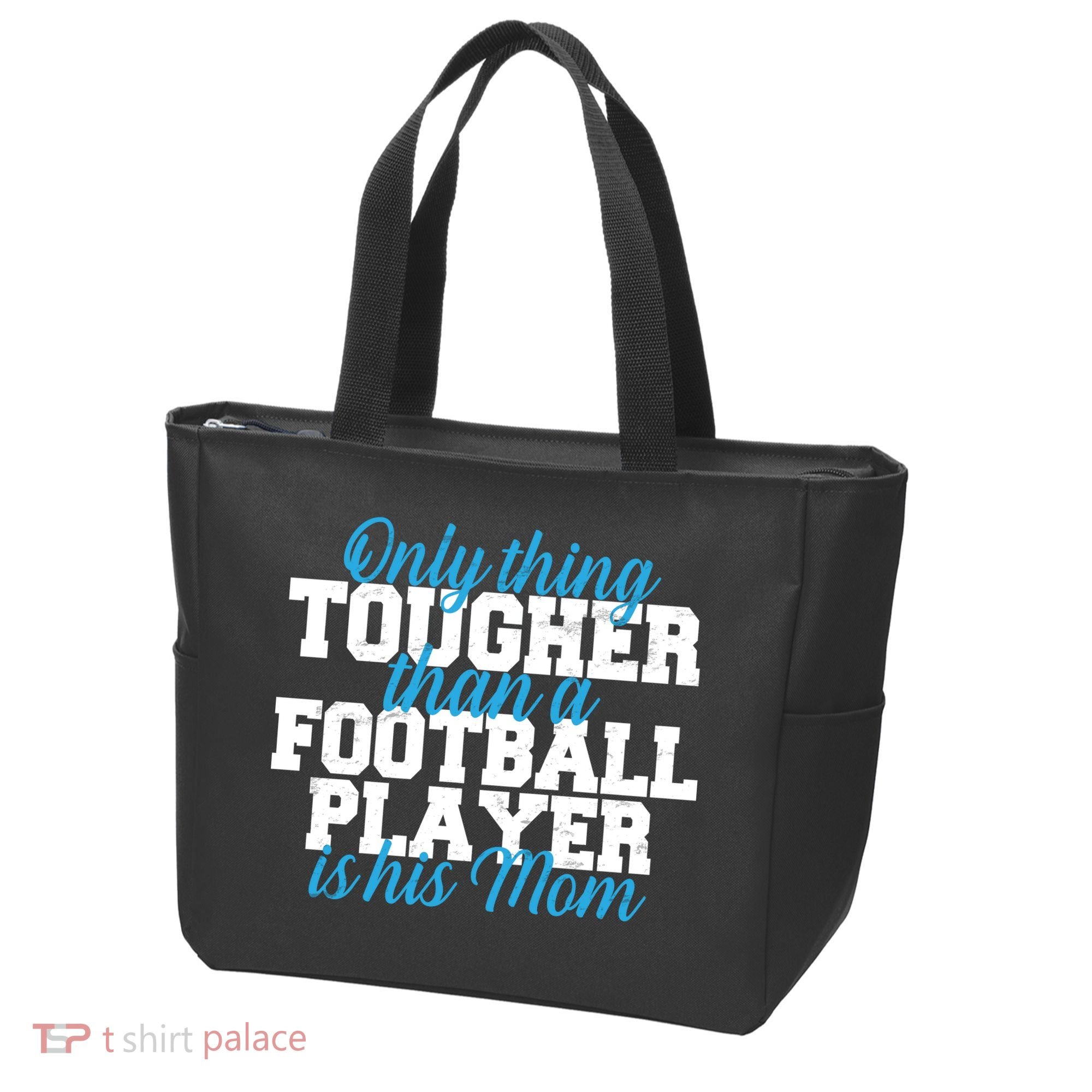 Football Player Tough Mom Tote Bag