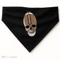 Football Skeleton Skull USA-Made Doggie Bandana thumb 0