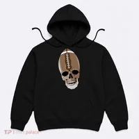 Football Skeleton Skull Hoodie thumb 0