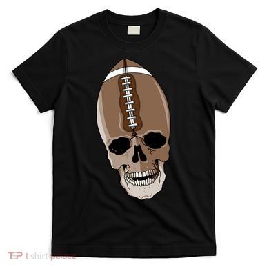 Football Skeleton Skull T-Shirt