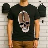 Football Skeleton Skull T-Shirt thumb 6