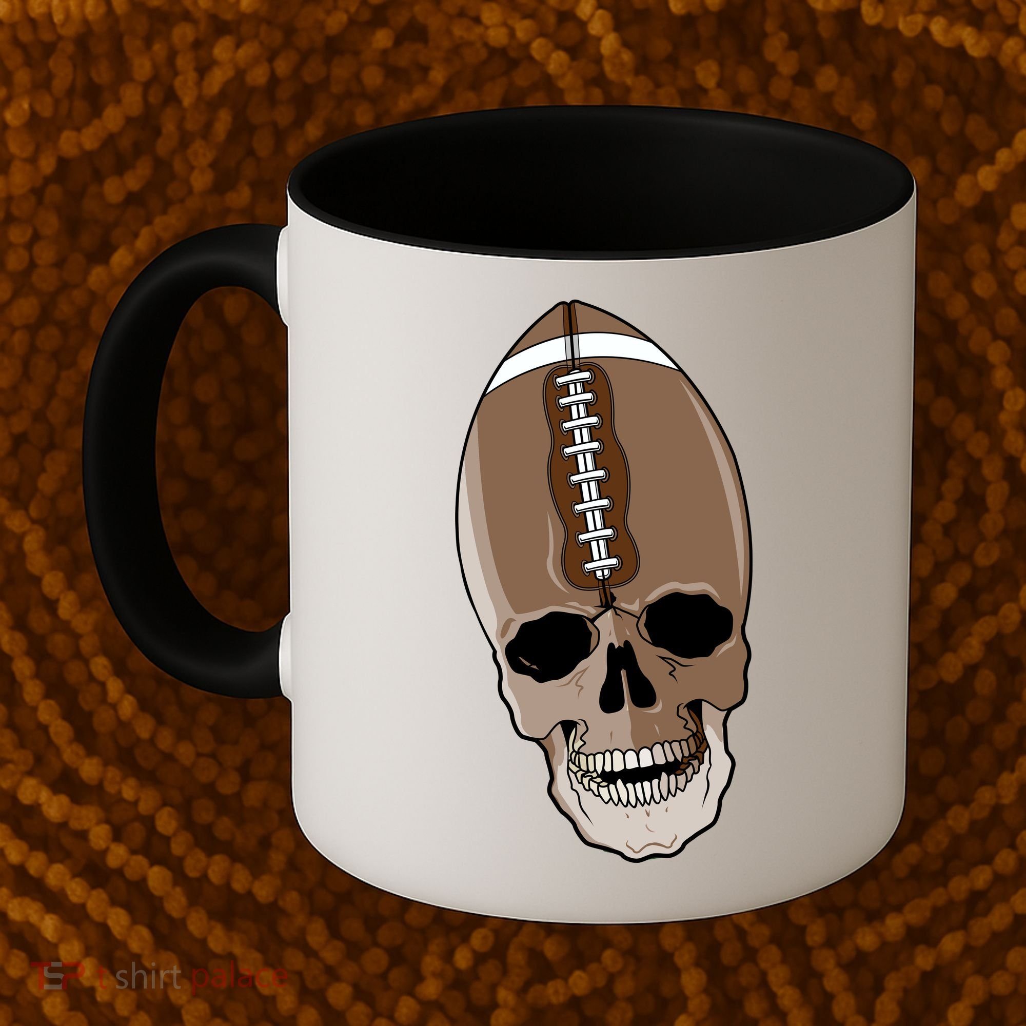 Football Skeleton Skull Coffee Mug