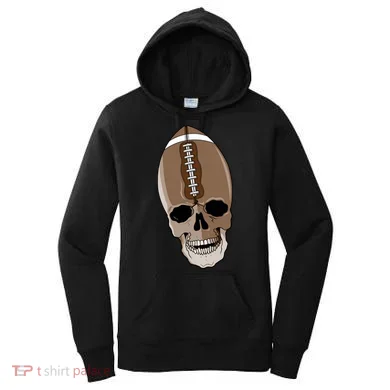 Football Skeleton Skull Women's Hoodie