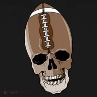 Football Skeleton Skull Women's Hoodie thumb 2