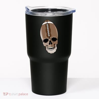 Football Skeleton Skull Tumbler