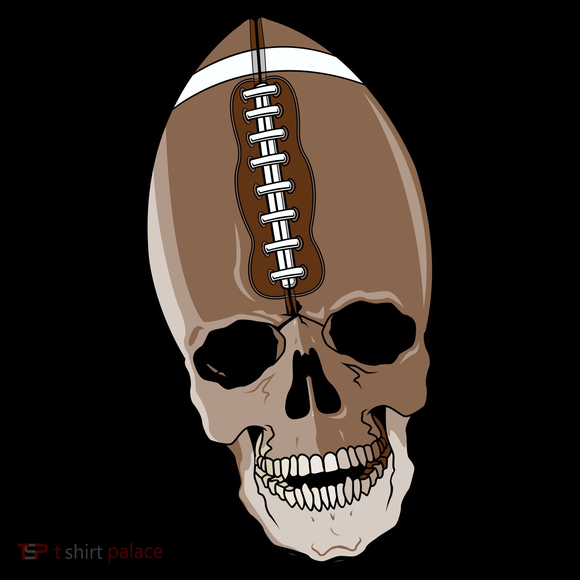 Football Skeleton Skull Ornament