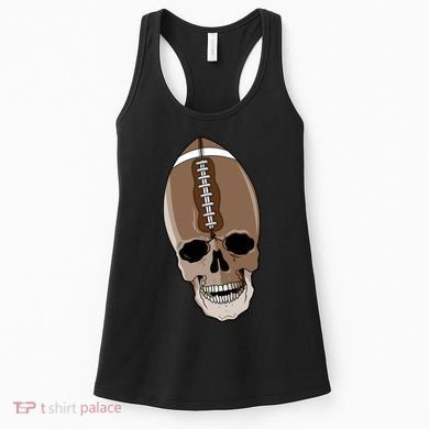 Football Skeleton Skull Women's Tank Top