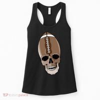 Football Skeleton Skull Women's Tank Top thumb 0