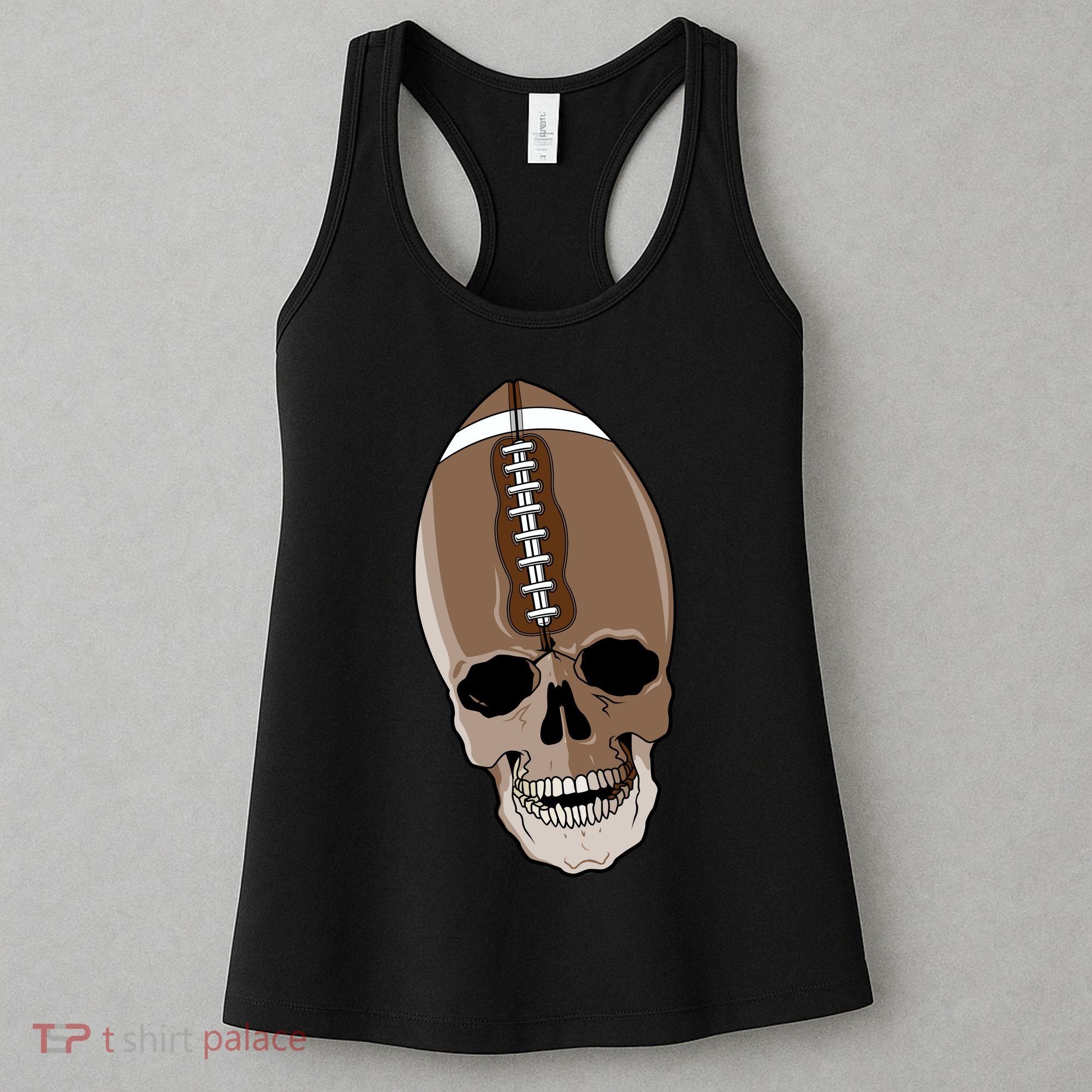 Football Skeleton Skull Women's Tank Top